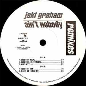 Jaki Graham - Ain't Nobody (Remixes)