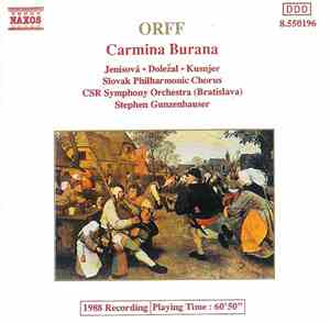 Orff, Jenisová • Doležal • Kusnjer, Slovak Philharmonic Chorus, CSR Symphon ...