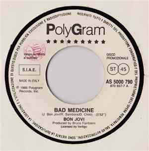 Bon Jovi / Lisa Hunt - Bad Medicine / Something Strong