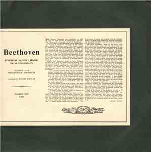 Beethoven, Classics Club Philharmonic Orchestra Conducted By Rudolf Khovak  ...