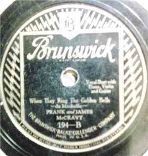 Frank And James McCravy - Will The Circle Be Unbroken / When They Ring The  ...