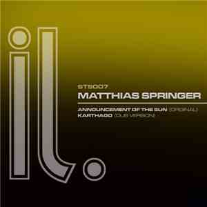 Matthias Springer - Announcement Of The Sun
