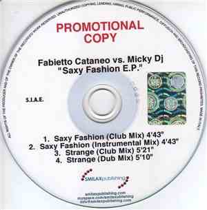 Fabietto Cataneo Vs. Micky DJ - Saxy Fashion E.P.