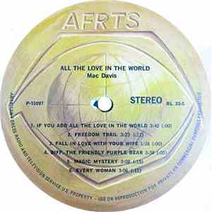 Mac Davis / David Essex - All The Love In The World / David Essex