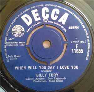 Billy Fury - When Will You Say I Love You