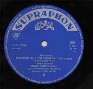 Béla Bartók, André Gertler, The Czech Philharmonic Orchestra ∙  Karel Ančer ...