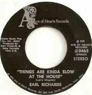 Earl Richards - Things Are Kinda Slow At The House / Do My Playing At Home