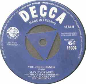 Max Bygraves - You Need Hands / Tulips From Amsterdam