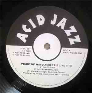 Piece Of Mind - Accept It Like This