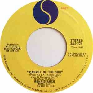 Renaissance  - Carpet Of The Sun