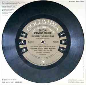 Richard Tucker  - Special Preview Record