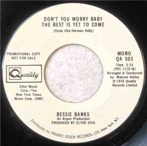 Bessie Banks - Don't You Worry Baby The Best Is Yet To Come