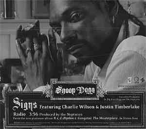 Snoop Dogg Featuring  Charlie Wilson & Justin Timberlake - Signs