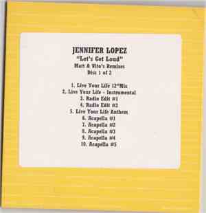 Jennifer Lopez - Let's Get Loud (Matt & Vitos Remixes) (Disc 1)