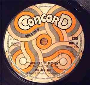 Mel And Tim - Backfield In Motion / Do Right Baby