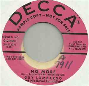 Guy Lombardo And His Royal Canadians - No More / Pupalina