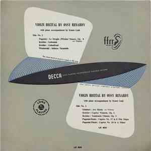 Ossy Renardy, Ernest Lush - Violin Recital By Ossy Renardy