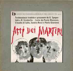 Paola Mannoni, Claudia Di Lullo, Sandro Rossi, Paolo Giuranna - Atti Dei Ma ...