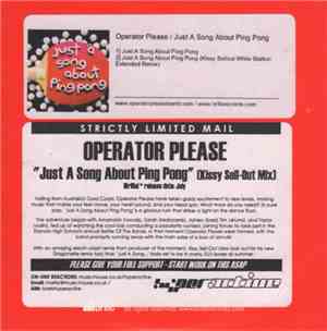Operator Please - Just A Song About Ping Pong