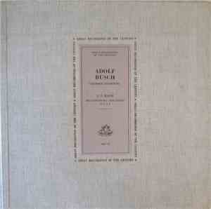 Johann Sebastian Bach, Orchestre De Chambre Adolf Busch, Adolph Busch - Bra ...