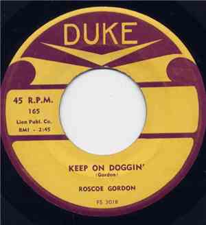 Roscoe Gordon - Keep On Doggin' / Bad Dream