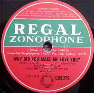 Australia's Yodelling Sweetheart - Why Did You Make Me Love You / Cabin In  ...