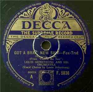 Louis Armstrong And His Orchestra - Got A Bran' New Suit / On Treasure Isla ...