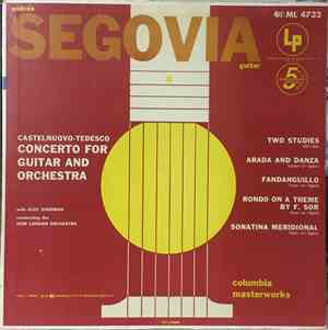 Segovia With The New London Orchestra / Alec Sherman - Concerto And Solos