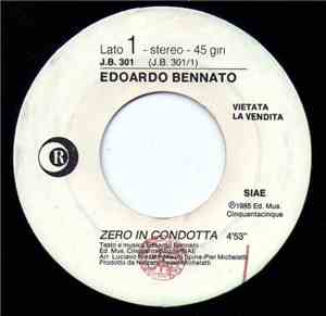 Edoardo Bennato - Zero In Condotta