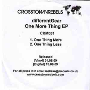 differentGear - One More Thing EP