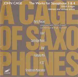 John Cage - The Works For Saxophone 3 & 4