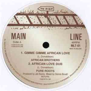 African Brothers  / Robert Emanuel - Gimme Gimme African Love / You Can´t P ...