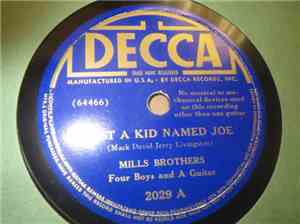 The Mills Brothers - Just A Kid Named Joe / Funiculi Funicula