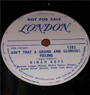 Dinah Kaye, The Stargazers - Ain't That A Grand And Glorious Feeling / Nobo ...