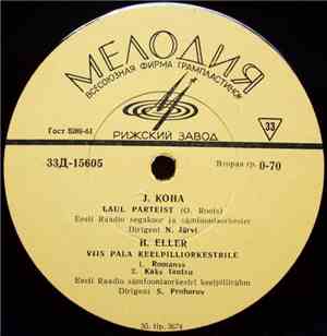 J. Koha / H. Eller / V. Tormis - Laul Parteist / Viis Pala Keelpilliorkestr ...