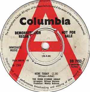 The Robb Storme Group - Here Today / But Cry