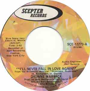Dionne Warwick - I'll Never Fall In Love Again / What The World Needs Now I ...
