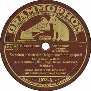 Oskar Joost Tanz Orchester - So Schön Haben Die Geigen Noch Nie Gespielt /  ...