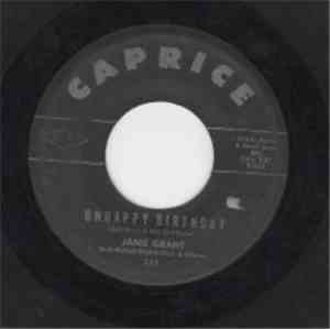Janie Grant With Hutch Davie Orch. & Chorus - Unhappy Birthday
