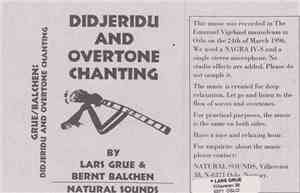 Lars Grue & Bernt Balchen - Didjeridu & Overtone Chanting