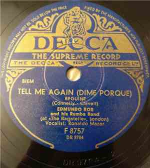 Edmundo Ros And His Rumba Band - Tell Me Again = Dime Porque / Quimbamba
