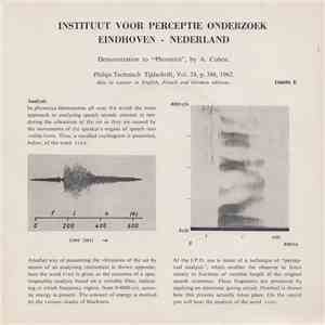 Instituut Voor Perceptie Onderzoek, A. Cohen - Demonstration To 