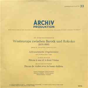 Marin Marais / François Couperin, Kurt Wolfgang Senn, August Wenzinger, Han ...