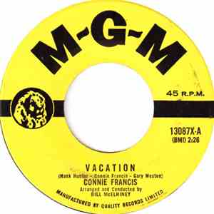 Connie Francis - Vacation / The Biggest Sin Of All