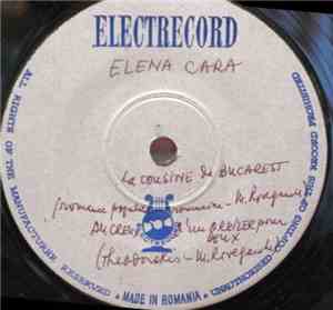 Elena Cara - La Cousine De Bucarest