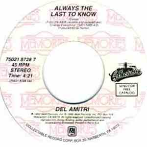 Del Amitri - Always The Last To Know / Be My Downfall