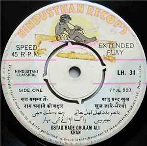 Ustad Bade Ghulam Ali Khan - Rut Basant Men