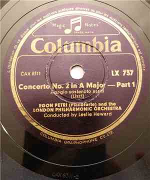 Egon Petri, The London Philharmonic Orchestra - Concerto No. 2, In A Major