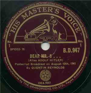 Quentin Reynolds - Dear Mr. S... (Alias Adolf Hitler)