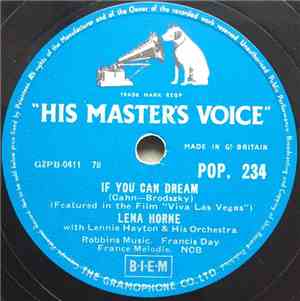Lena Horne With Lennie Hayton & His Orchestra - If You Can Dream/ What's Ri ...